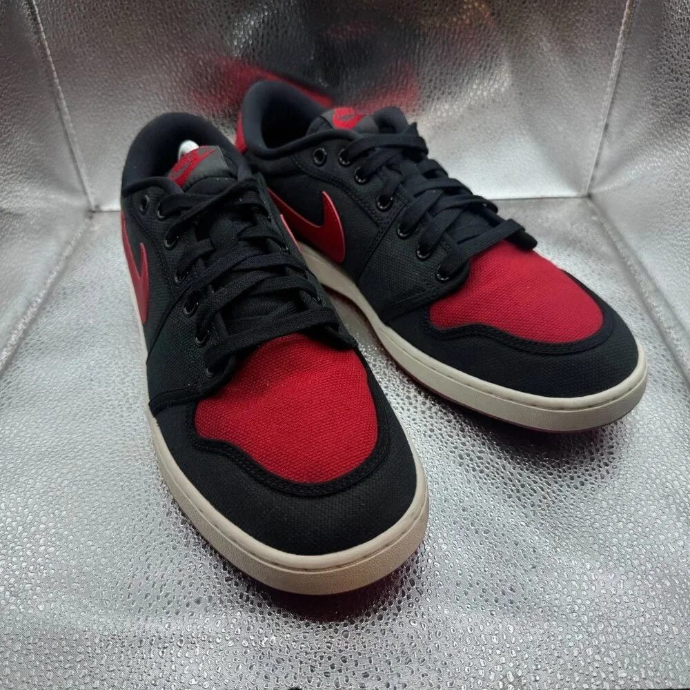 Size 11.5 Nike Air Jordan KO 1‎ Low QS Mens Black Red Athletic Shoes DX4981-006